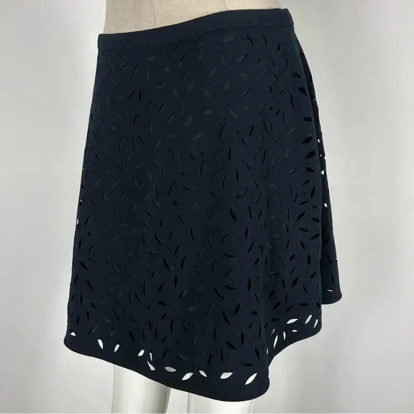 Banana Republic Black Laser Cut Skirt - Picture 3 of 8